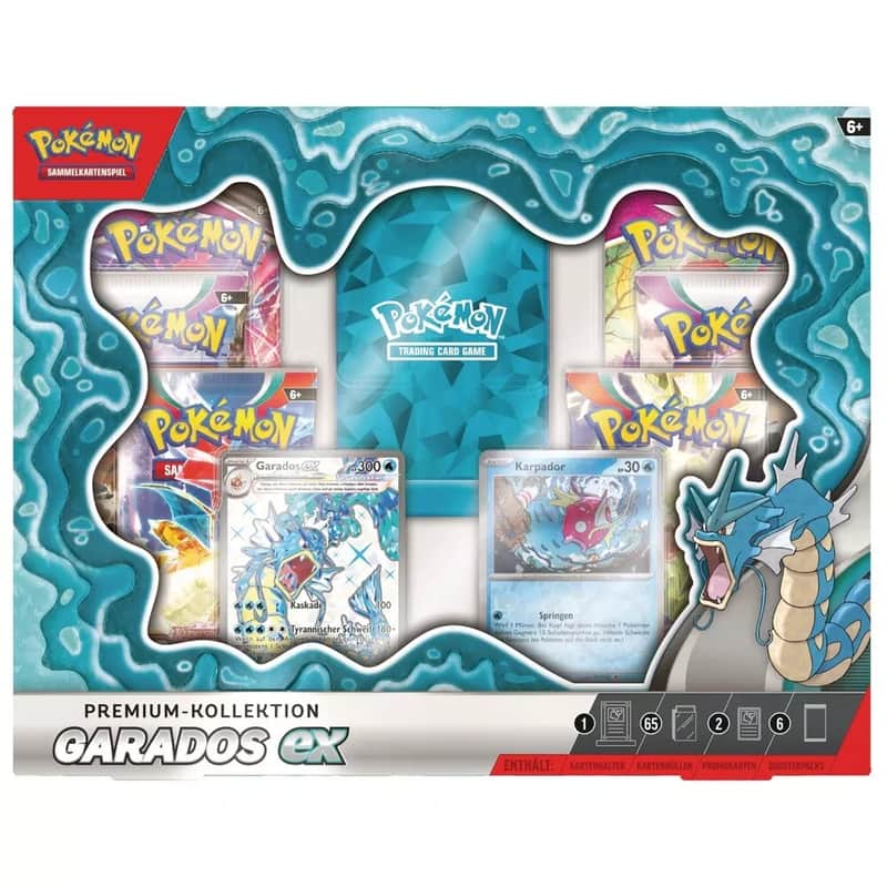 Karmesin & Purpur Produkte: Garados ex Premium Kollektion (6 Booster)