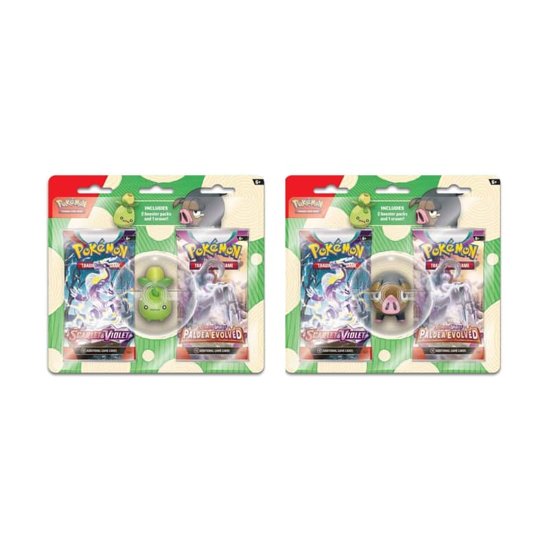 Scarlet & Violet Products: Back to School 2023 Smoliv / Lechonk Eraser 2-Pack Blister (2 Booster)