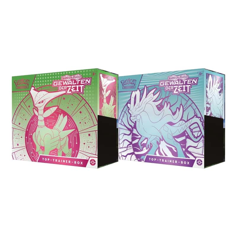 Karmesin & Purpur: "Gewalten der Zeit" - Top Trainer Box / TTB (9 Booster)