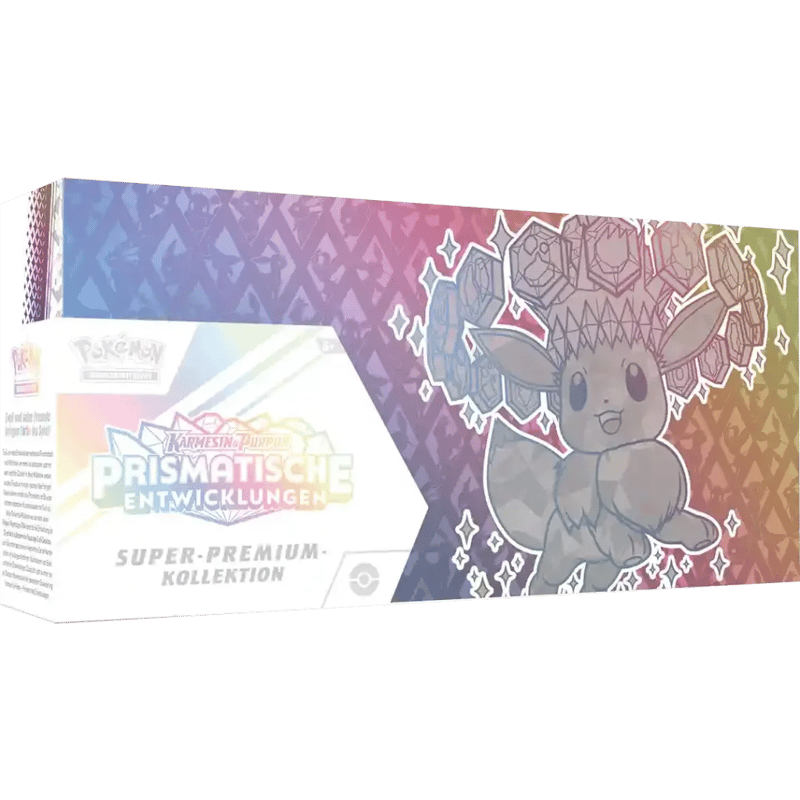 Karmesin & Purpur: "Prismatische Entwicklungen" - Super Premium Kollektion (15 Booster)