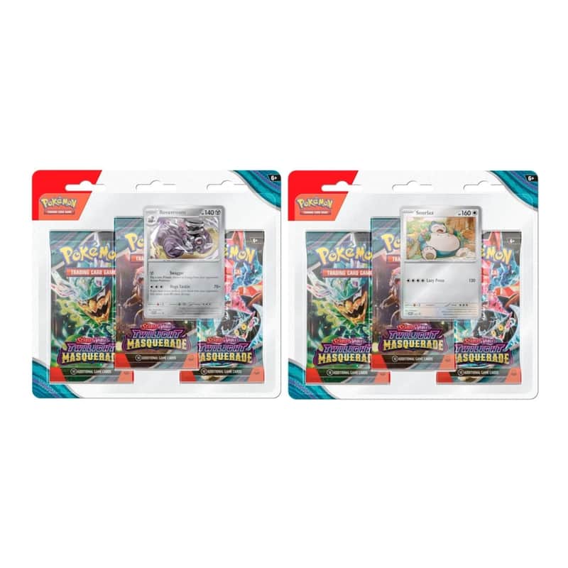 Scarlet & Violet: "Twilight Masquerade" - Revavroom / Snorlax 3-Pack Blister (3 Booster)
