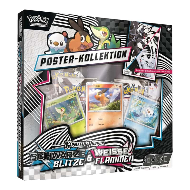 Karmesin & Purpur Produkte: "Schwarze Blitze & Weiße Flammen" - Unova Poster Kollektion (4 Booster)