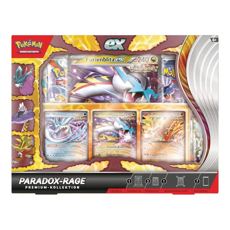 Karmesin & Purpur Produkte: Paradox Rage Premium Kollektion (7 Booster)