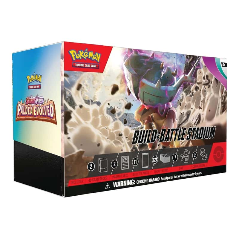 Scarlet & Violet: "Paldea Evolved" - Build & Battle Stadium Box (11 Booster)