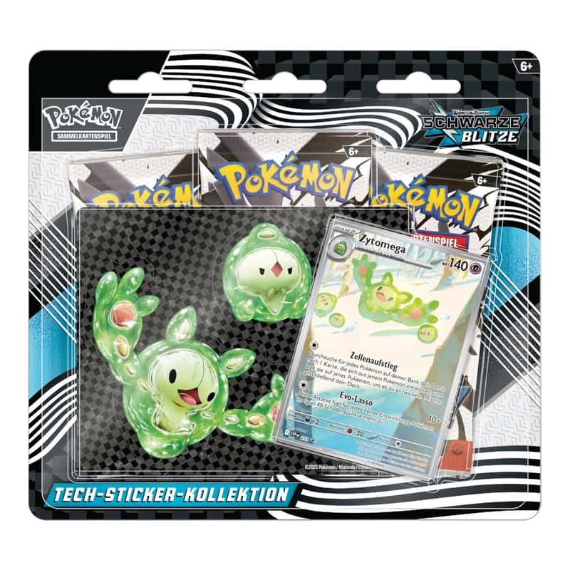 Karmesin & Purpur: Schwarze Blitze: Zytomega Tech Sticker Collection
