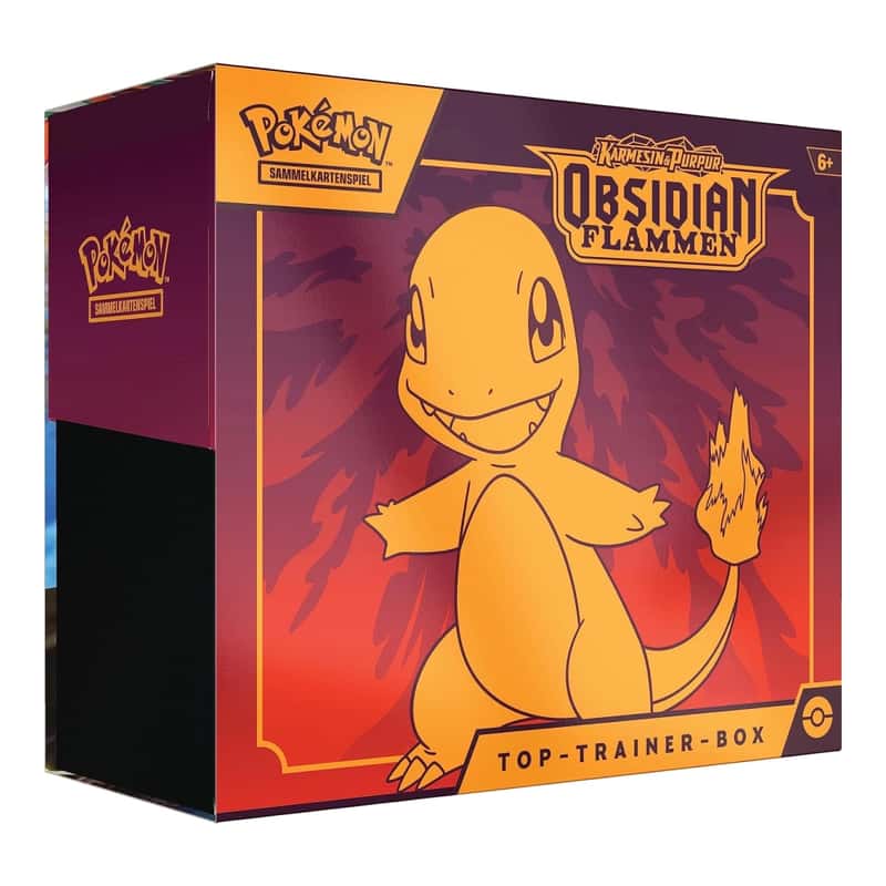 Karmesin & Purpur: "Obsidianflammen" - Top Trainer Box / TTB (9 Booster)