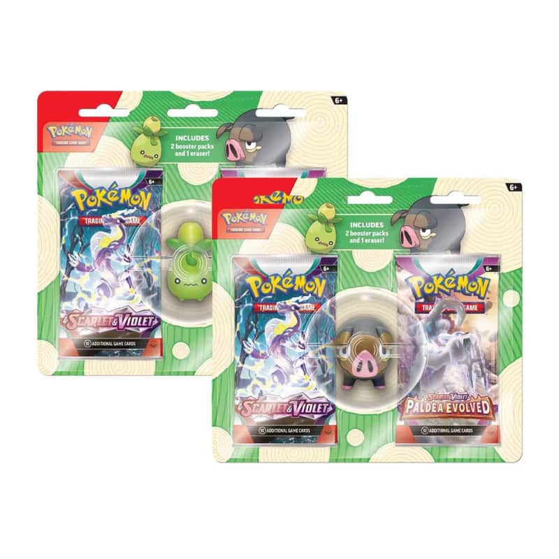 Karmesin & Purpur Produkte: Back to School 2023 Olini / Ferkuli Radiergummi 2-Pack Blister (2 Booster)