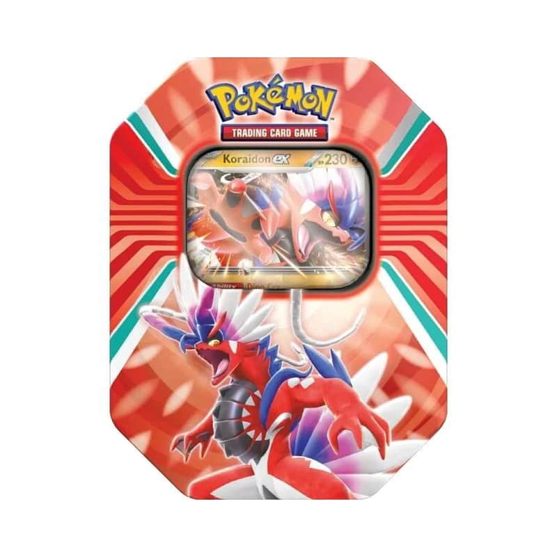 Scarlet & Violet Products: Paldea Legends Tins: Koraidon ex Tin-Box (4 Booster)