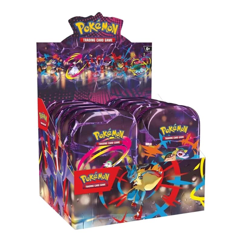 Scarlet & Violet: "Mega Evolution" - Mini Tin Display (20 Booster / 10 Tin Boxes)