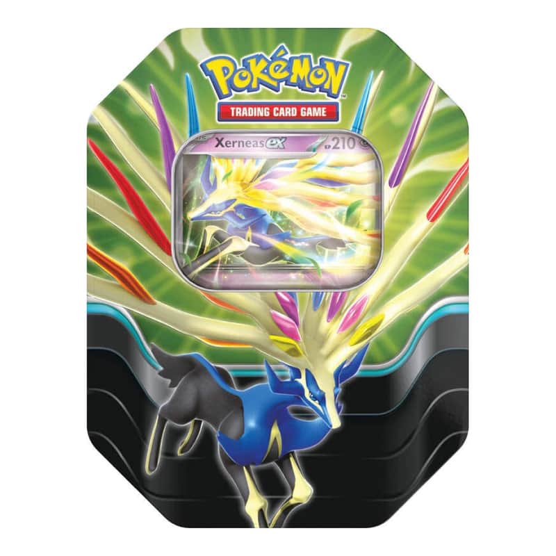 Karmesin & Purpur Produkte: Azure Legends Tins: Xerneas ex Tin-Box (4 Booster)