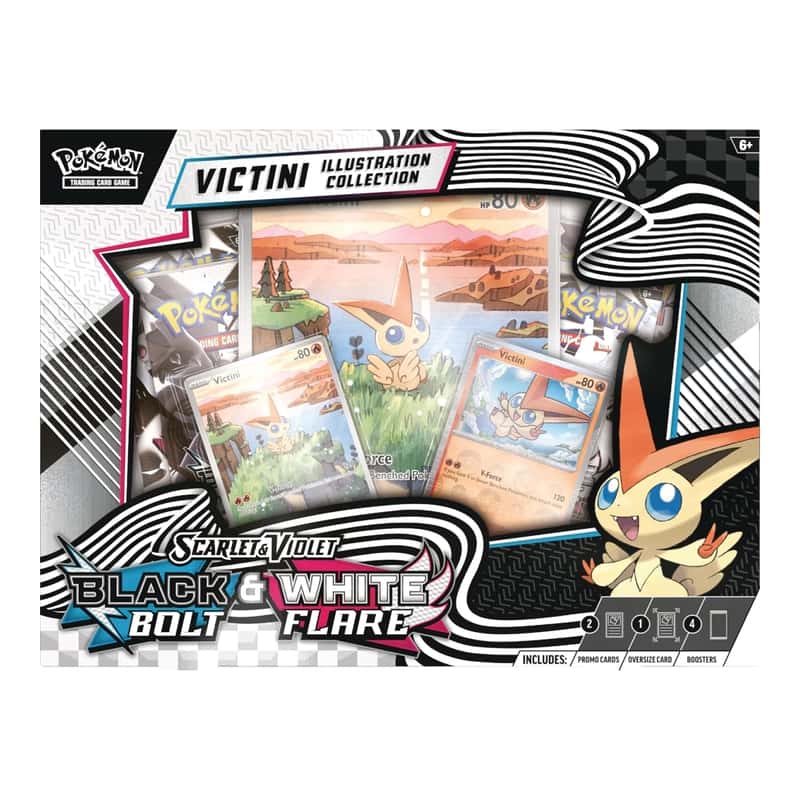 Scarlet & Violet Products: "Black Bolt & White Flare" - Unova Victini Illustration Collection (4 Booster)