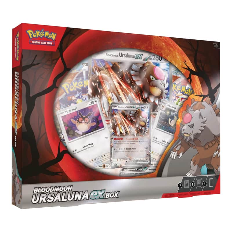 Scarlet & Violet Products: Bloodmoon Ursaluna ex Box (4 Booster)