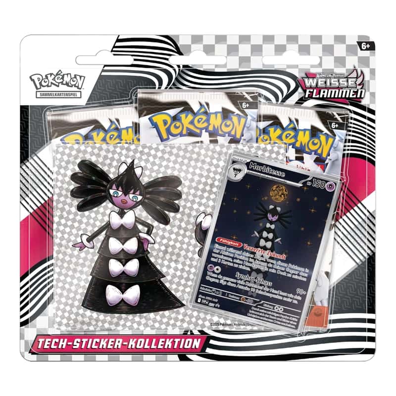 Karmesin & Purpur: "Weiße Flammen" - Morbitesse Tech Sticker Kollektion (3 Booster)