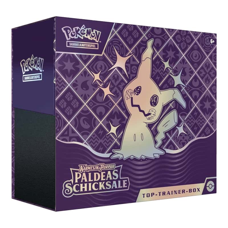 Karmesin & Purpur: "Paldeas Schicksale" - Top Trainer Box / TTB (9 Booster)