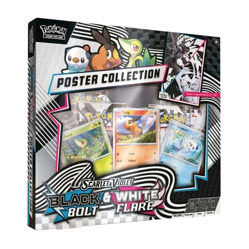 Scarlet & Violet Products: "Black Bolt & White Flare" - Unova Poster Collection (4 Booster)