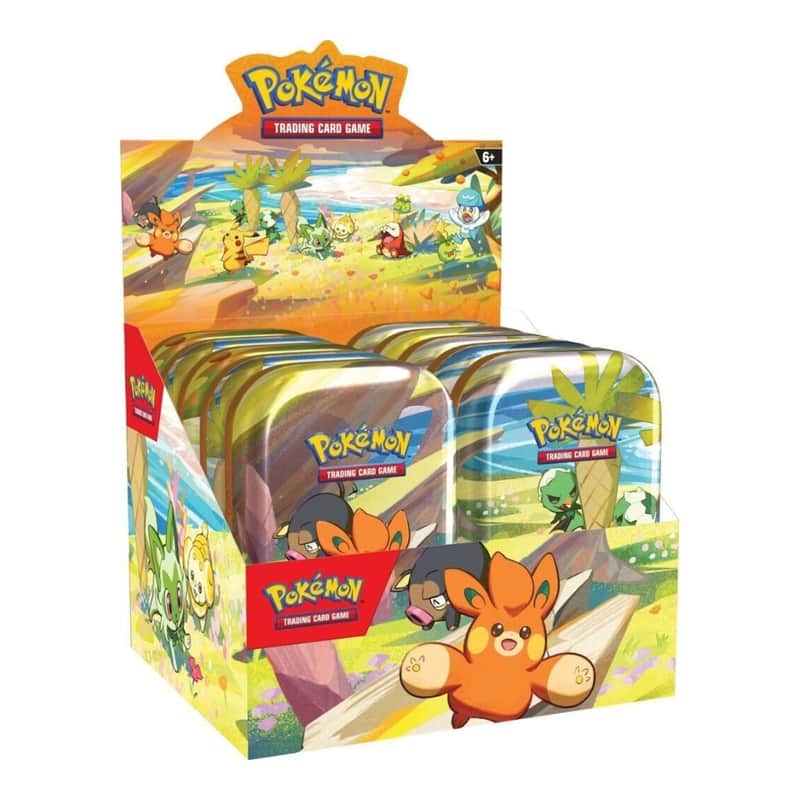 Scarlet & Violet Products: "Paldea Friends" - Mini Tin Display (20 Booster / 10 Tin Boxes)
