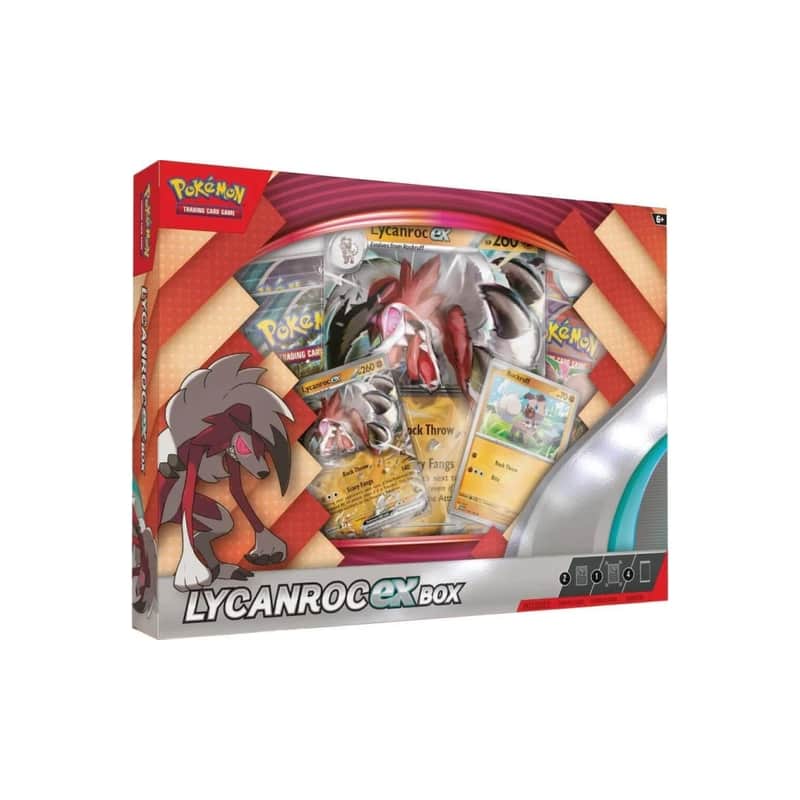 Scarlet & Violet Products: Lycanroc ex Box (4 Booster)