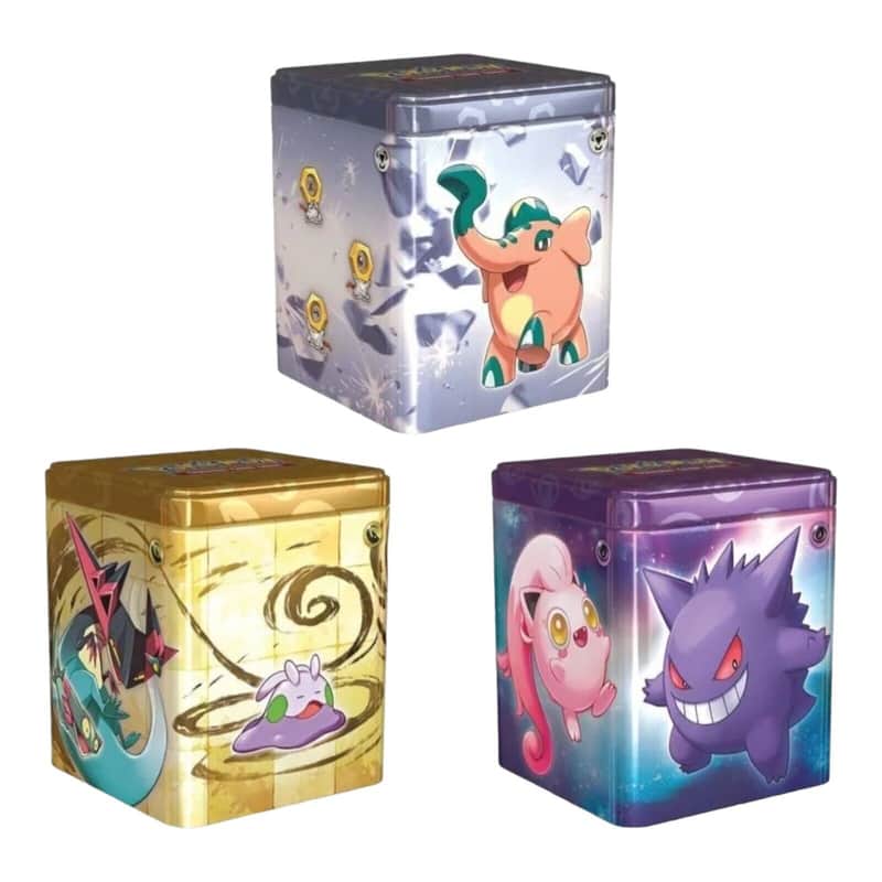 Karmesin & Purpur Produkte: 2024 Stapel Tin-Box: Metall / Drache / Psycho (3 Booster)