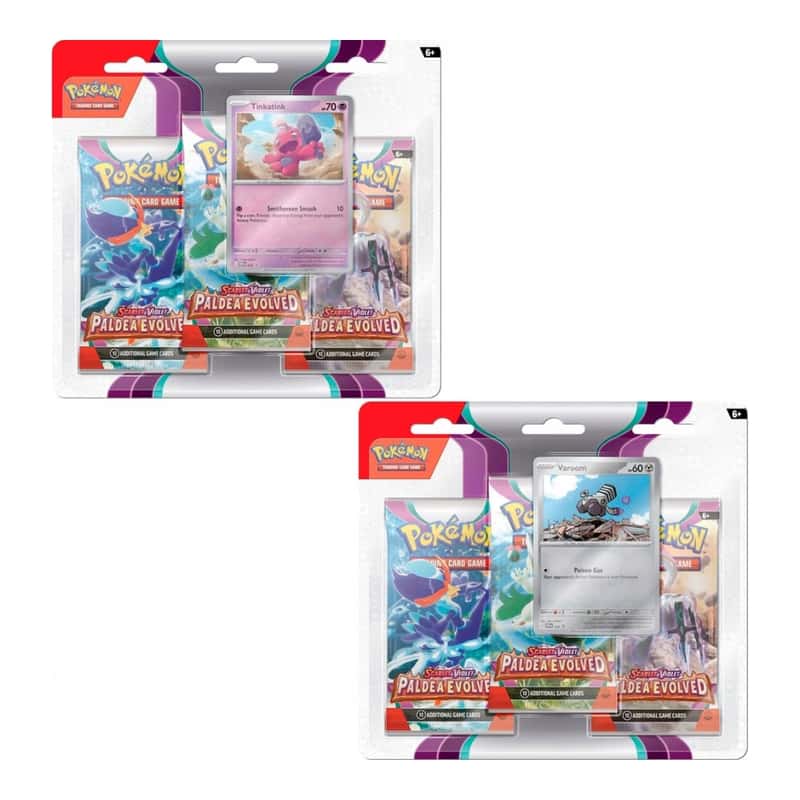 Scarlet & Violet: "Paldea Evolved" - Tinkatink / Varoom 3-Pack Blister (3 Booster)