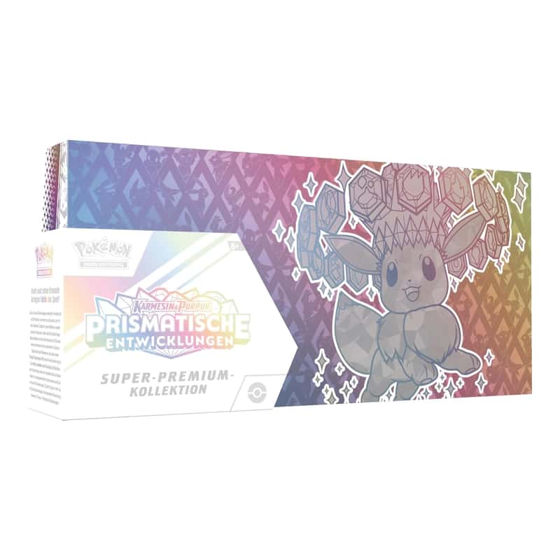 Karmesin & Purpur: "Prismatische Entwicklungen" - Super Premium Kollektion (15 Booster)