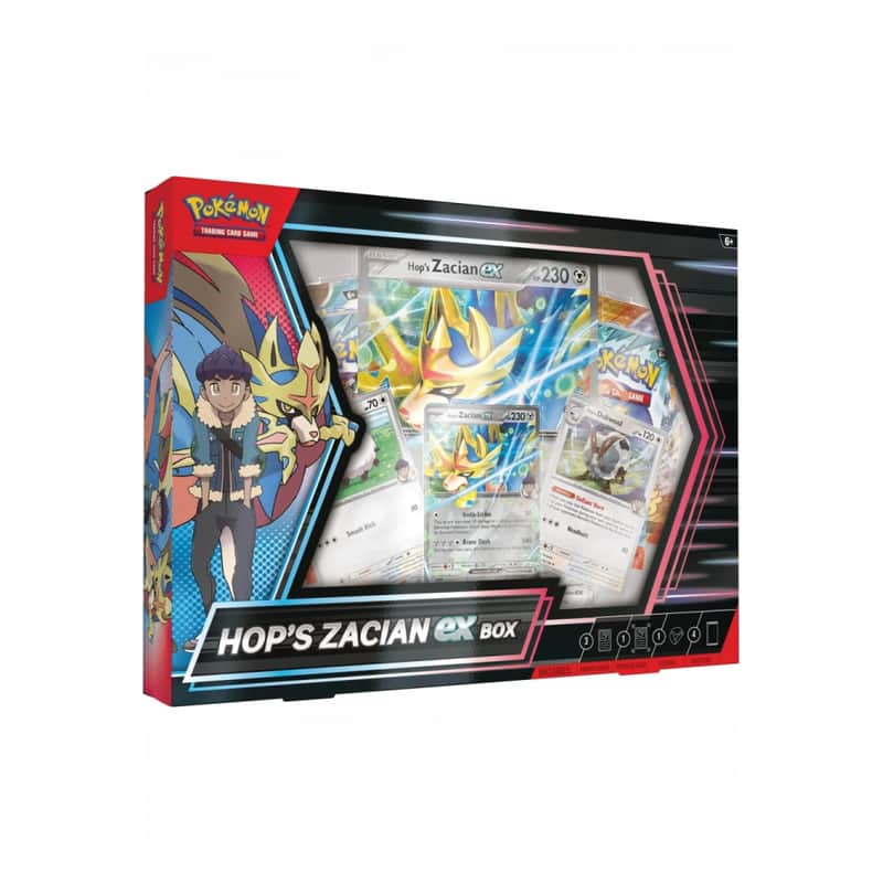Scarlet & Violet Products: Hop's Zacian ex Box (4 Booster)